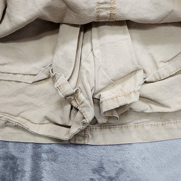Vintage Faded Glory Skort Womens 20W Tan Cargo Mini Skirt Shorts Stretch Outdoor - Picture 4 of 10